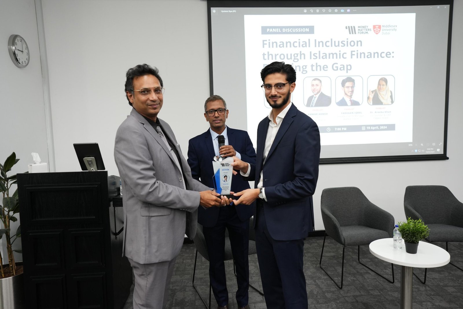 Photograph from Panel Discussion on Islamic Finance, April 2024