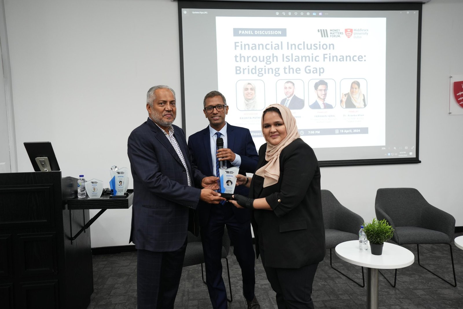 Photograph from Panel Discussion on Islamic Finance, April 2024