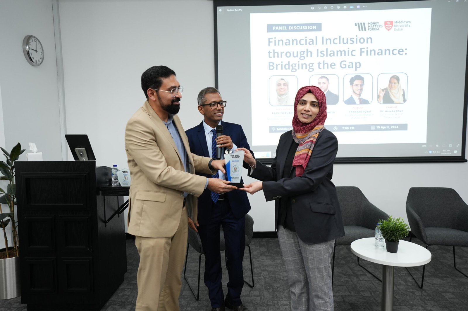 Photograph from Panel Discussion on Islamic Finance, April 2024