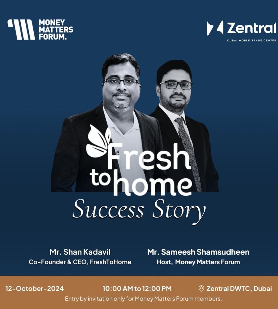 Fresh to Home: Success Story – Money Matters Forum event flyer, October 2024