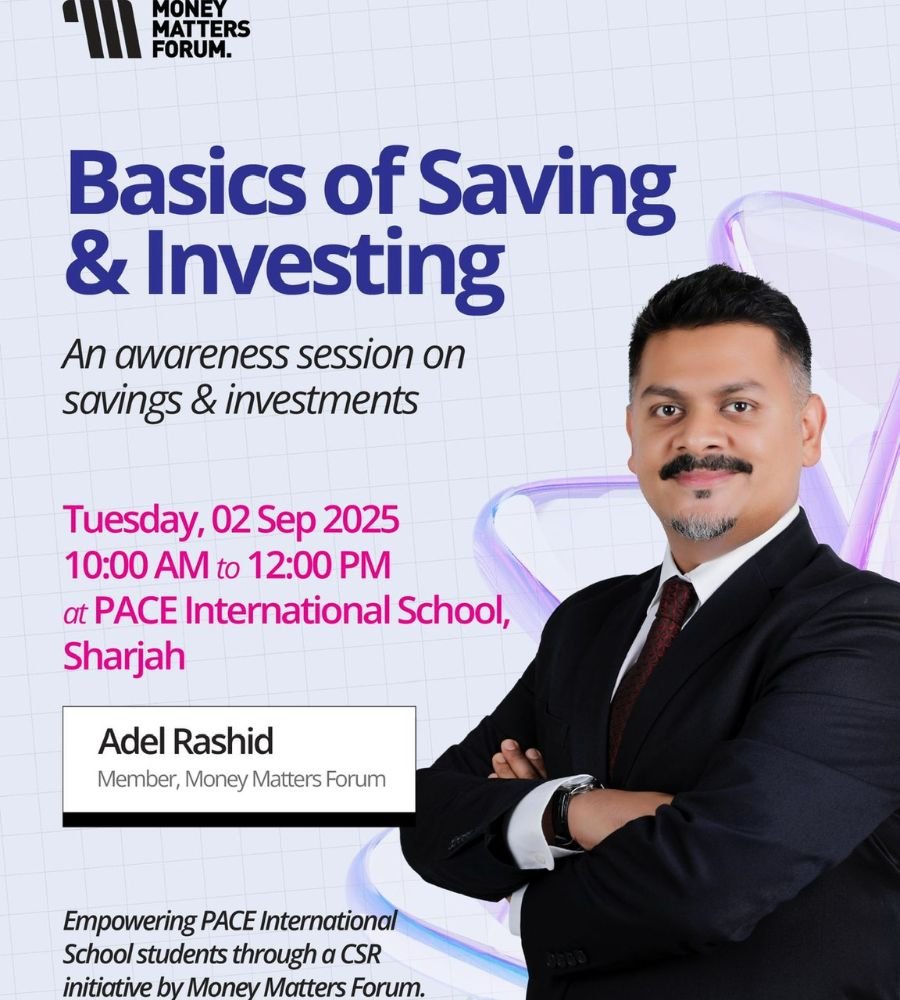 Basics of Saving & Investing – Money Matters Forum event flyer, September 2025