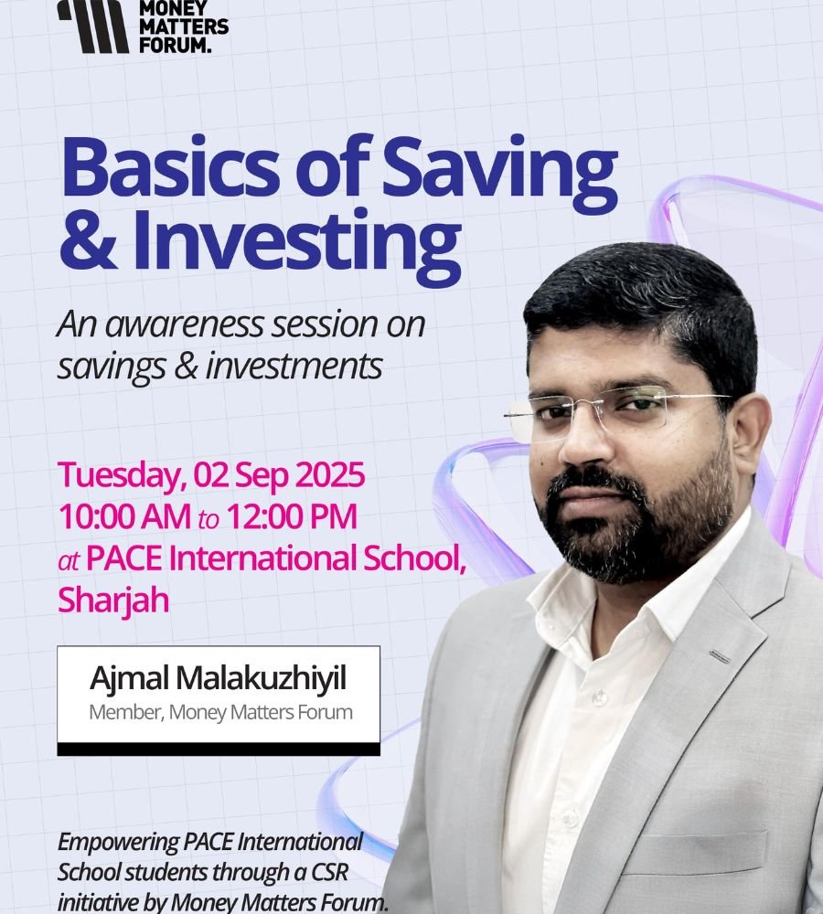 Basics of Saving & Investing – Money Matters Forum event flyer, September 2025