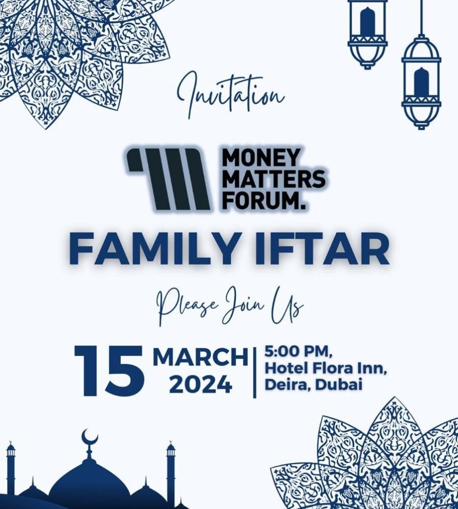 Family Iftar – Money Matters Forum event flyer, March 2024
