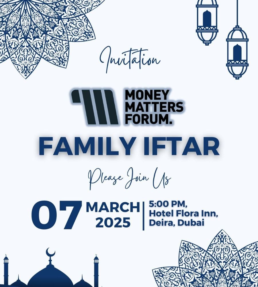 Family Iftar – Money Matters Forum event flyer, March 2025