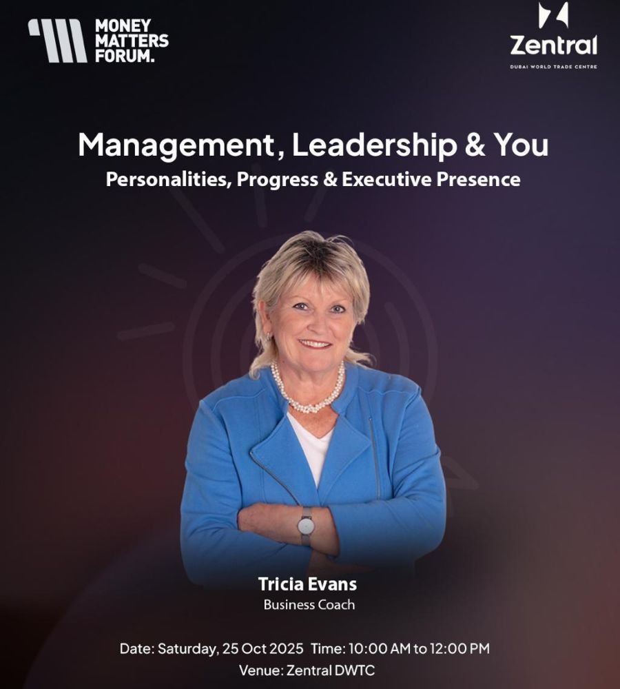 Management, Leadership & You – Money Matters Forum event flyer, October 2025