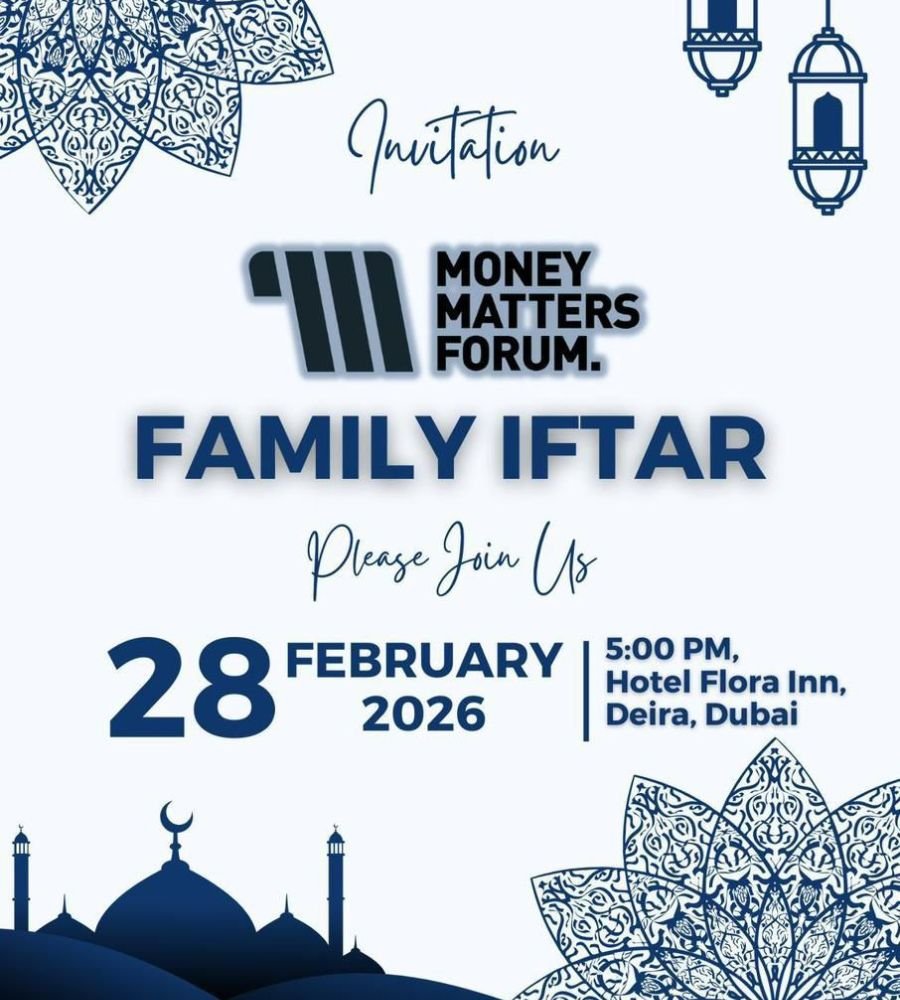 Family Iftar – Money Matters Forum event flyer, February 2026